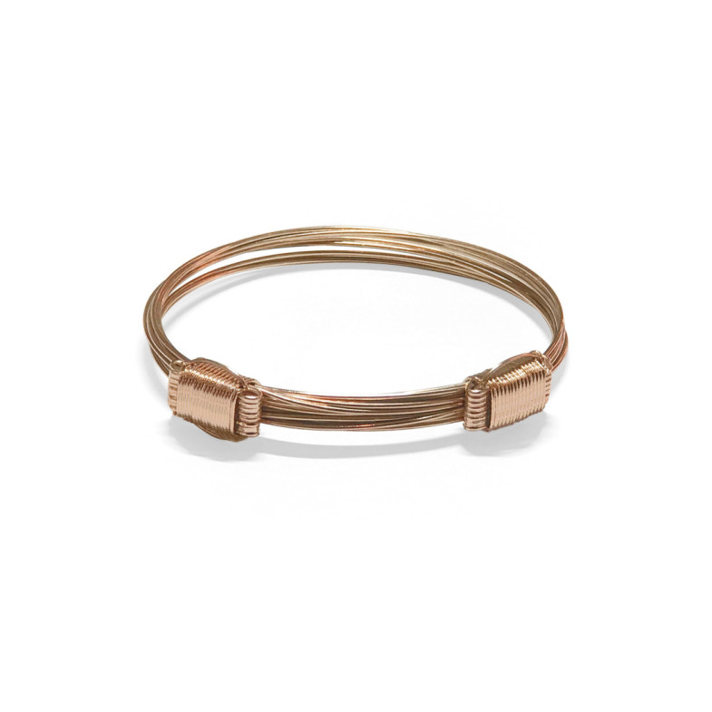 Rose Gold Sliding Knot Bracelet 8 Threads - BRACELETS