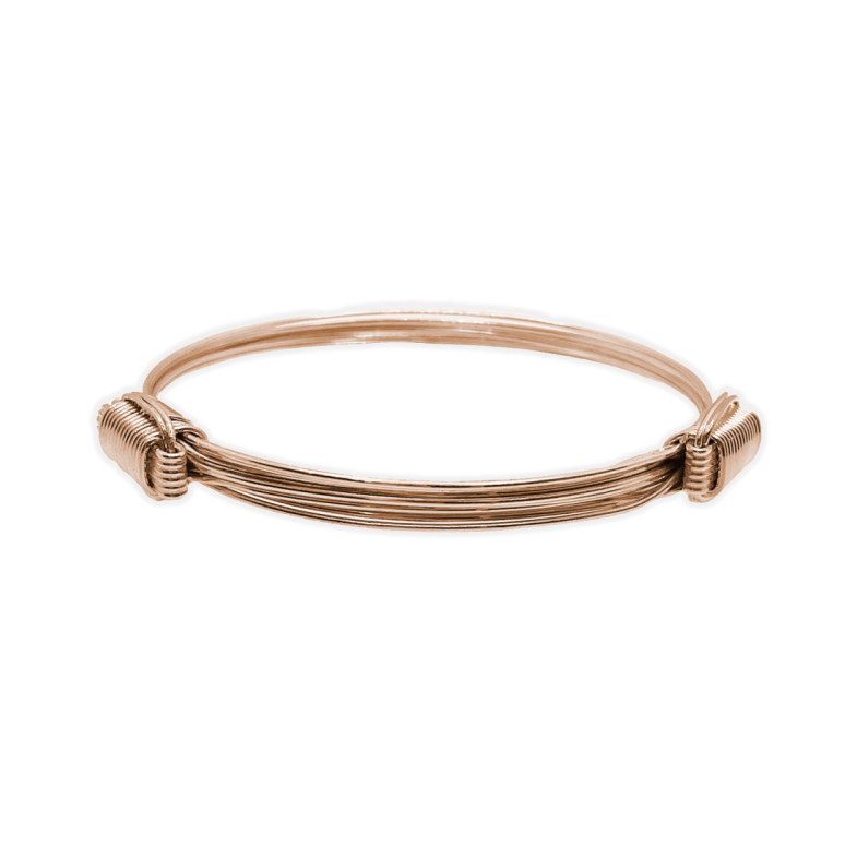 Rose Gold Sliding Knot Bracelet 6 Threads - BRACELETS