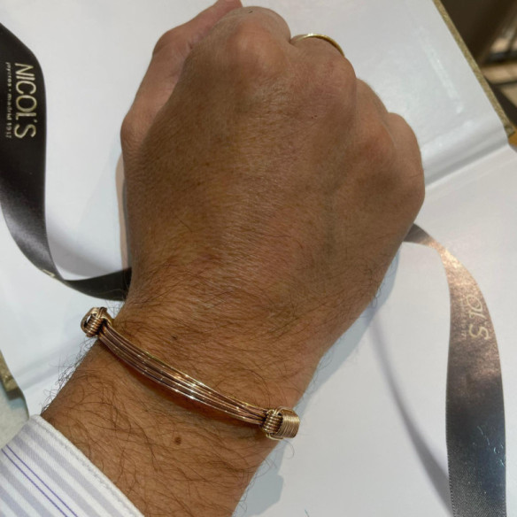 Rose Gold Sliding Knot Bracelet 6 Threads - BRACELETS