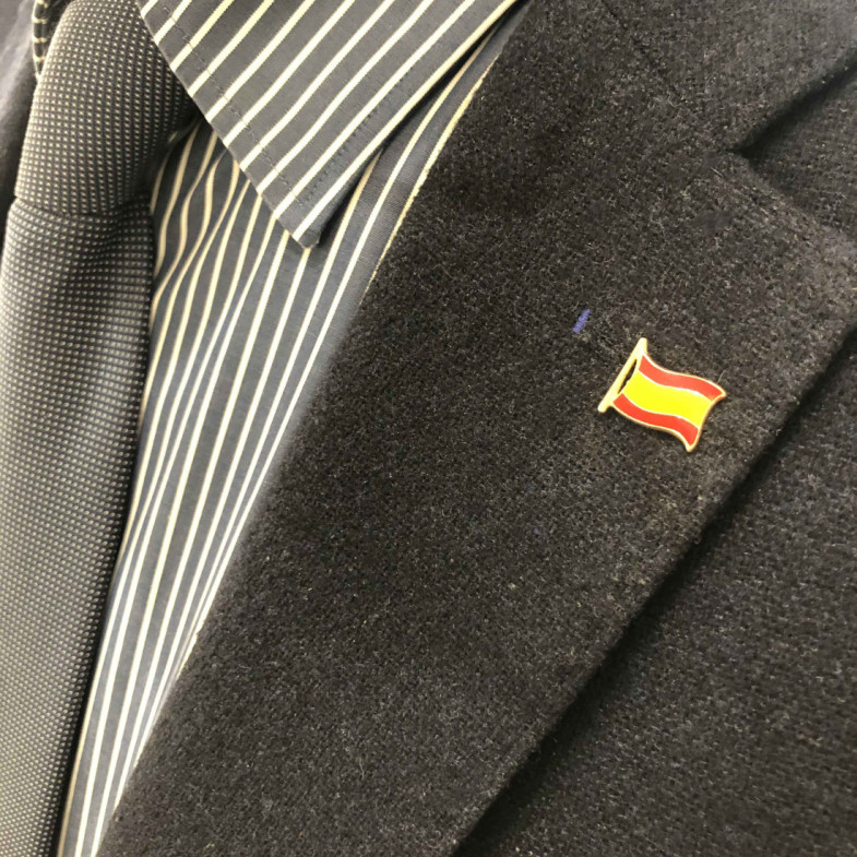 Gold Pin FLAG SPAIN - Jewels of Man