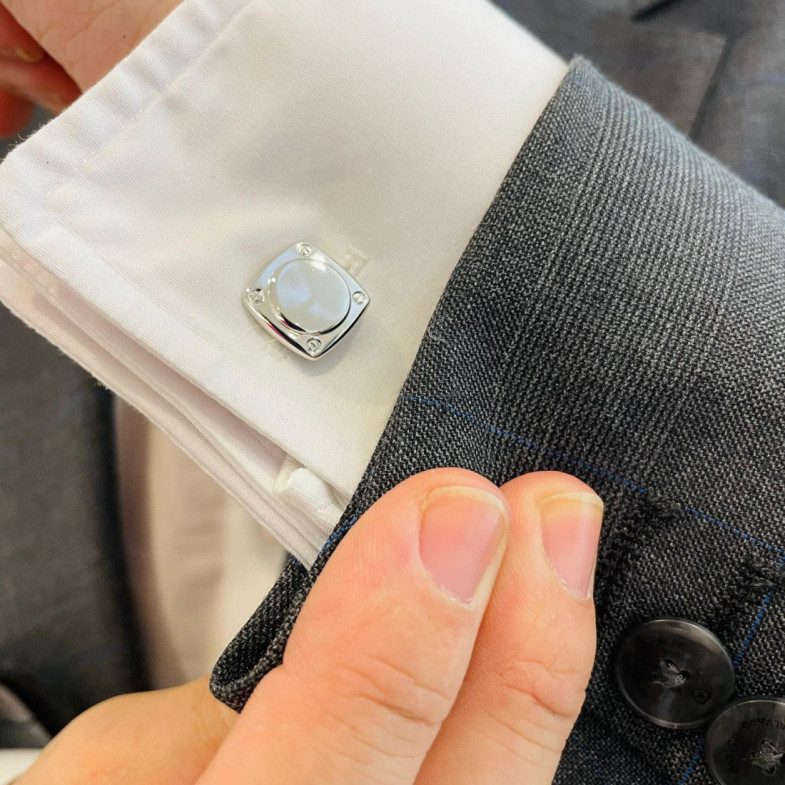 ENGRAVABLE Silver Cufflinks - Cufflinks to Engrave