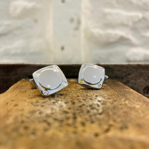 Gemelos De Plata Grabable - Gemelos para Grabar 2