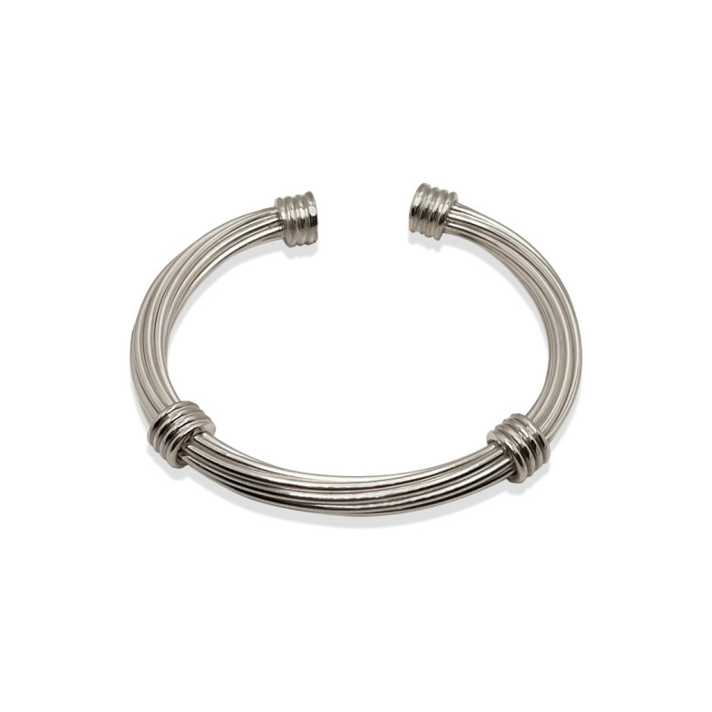 Men's silver bracelet TESEO 6mm - Man Bracelets