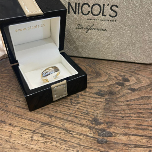 Anillo Oro Minimalista Onda Doble - Anelli d'oro senza pietre 2
