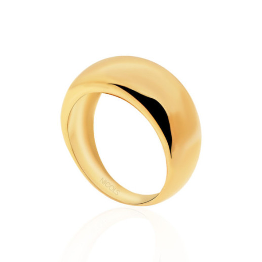 Anillo Oro Minimalista Media Caña Alta 9mm - LES ANNEAUX