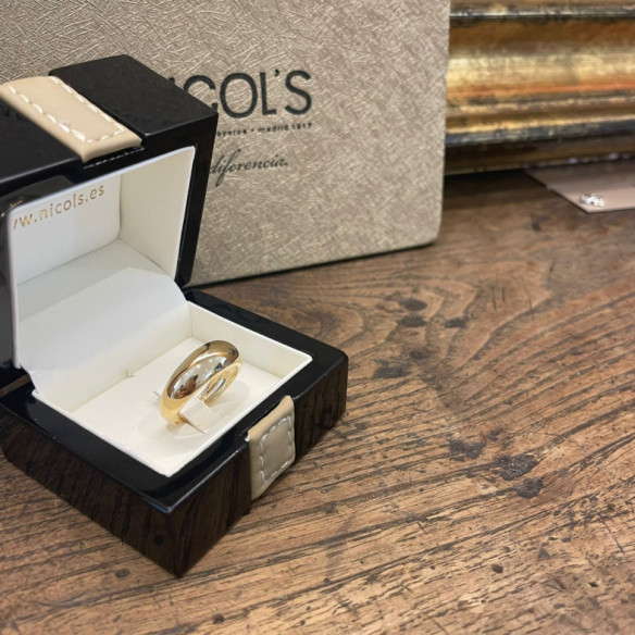 Minimalist Gold Ring Half High Cane 9mm - Rings