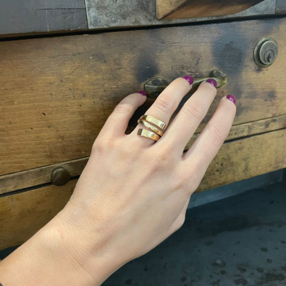 Golden Rose Ring - Goldene Ringe ohne Steine