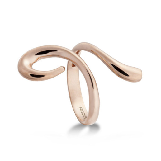 Gold ring BASIC GOLD LATIGO FACED - Golden rings without stones