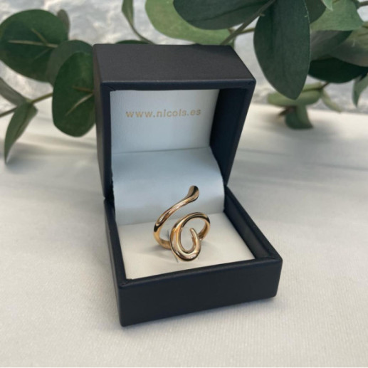 Basic Gold Ring aus Gold mit Latigo-Fassung - Goldene Ringe ohne Steine 2