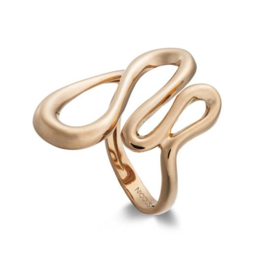 Gold ring BASIC FOUR WAVES GOLD LATIGO - Rings