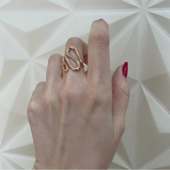 Gold ring BASIC FOUR WAVES GOLD LATIGO - Rings
