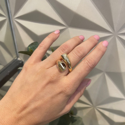 Anillo Tu Y Yo Maxi Oro Amarillo - LES ANNEAUX 2
