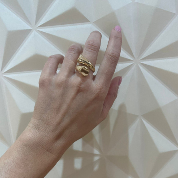 Anillo Tu Y Yo Maxi Oro Amarillo - LES ANNEAUX