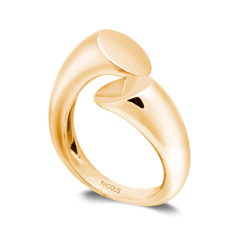 YOU AND ME MIDI Ring Yellow Gold - Golden rings without stones