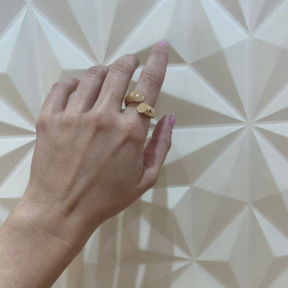 YOU AND ME MIDI Ring Yellow Gold - Golden rings without stones