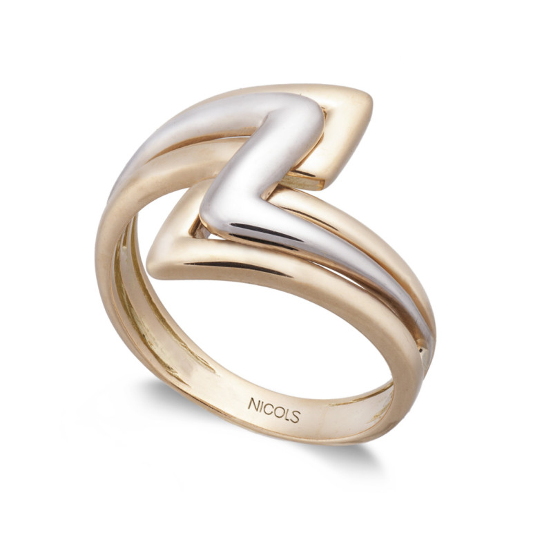 Anillo Oro Basic Gold Picos - Bagues d'or sans pierres
