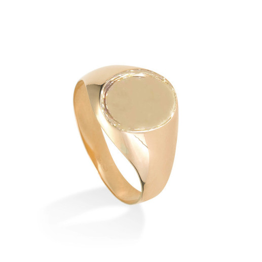 Sello Oro Rosa Oval Grabable - Anillos de Hombre Sellos 2