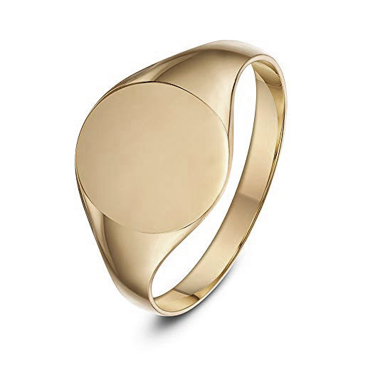 Sello Oro Rosa Redondo Vintage - Anillos de Hombre Sellos