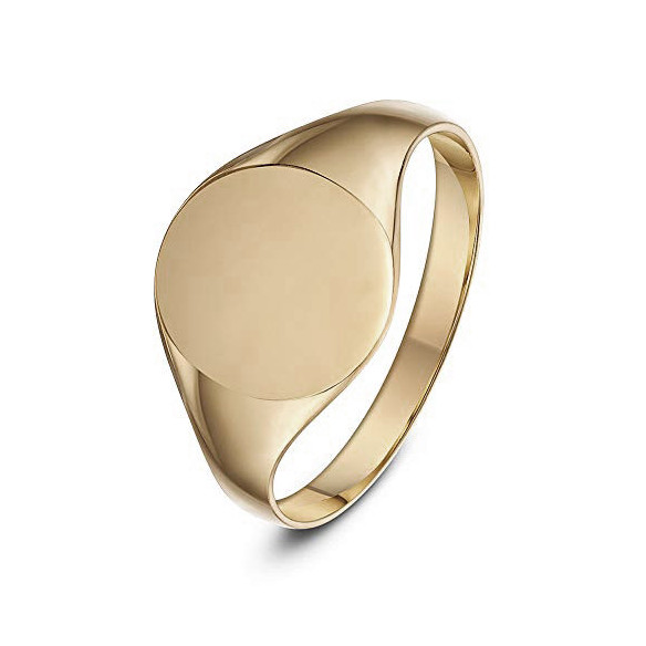 Sello Oro Rosa Redondo Vintage - Anillos de Hombre Sellos