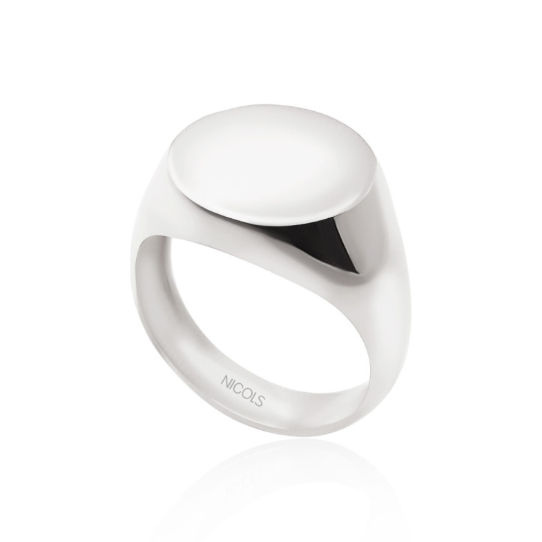 Sello Oro Blanco Mujer Redondo Vintage - vintage-Designs