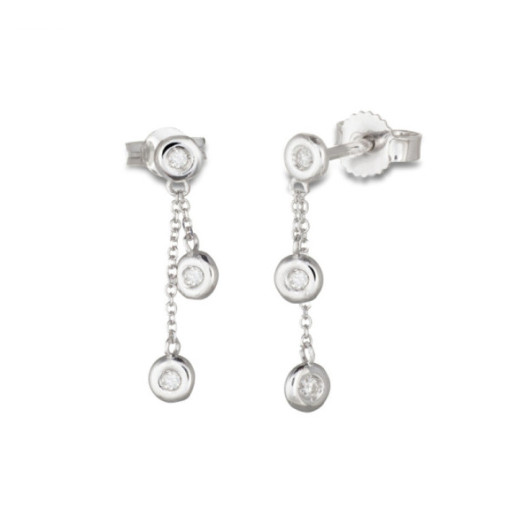 Pendientes Basic Gold 3 Spot - Pendientes de Diamantes