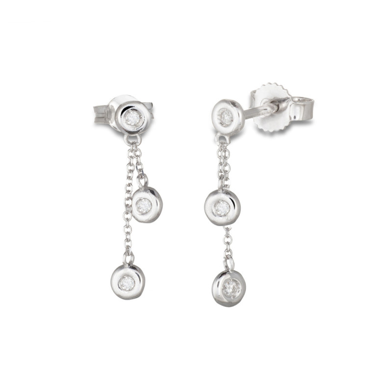 Pendientes Basic Gold 3 Spot - Pendientes de Diamantes