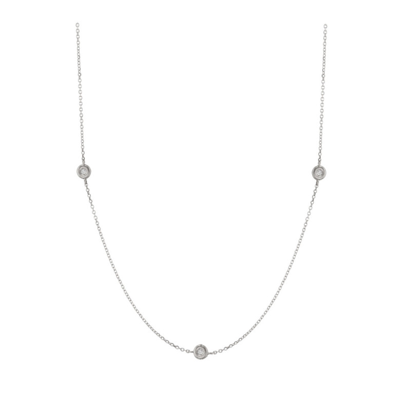Gold Halskette Diamanten Spot - Diamant Halsketten