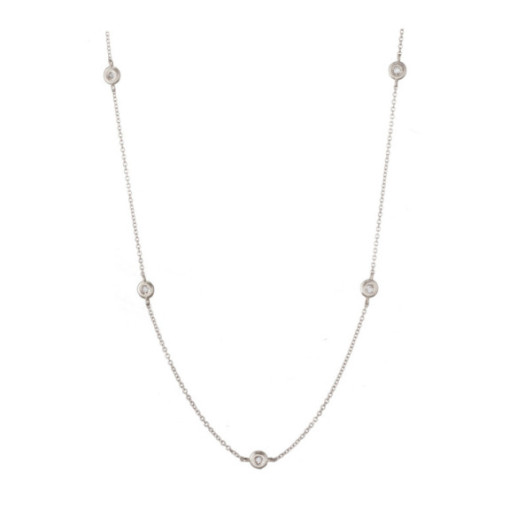 Collar Oro Diamantes 5 Spot - Collares de Diamantes