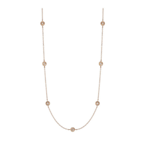 7 SPOT GOLD necklace DIAMONDS - Diamond Necklaces