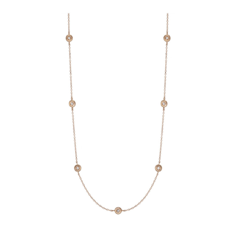Collar Oro Diamantes 7 Spot - Collares de Diamantes