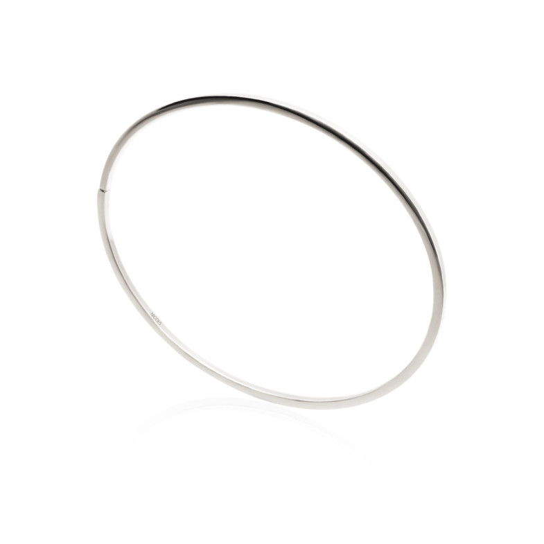 Pulsera Tubo Cuadrado Oro Blanco - Goldarmbänder
