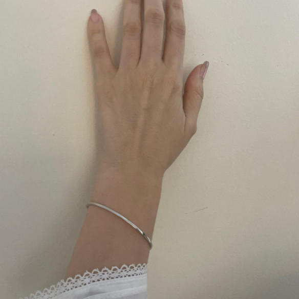 Pulsera Tubo Cuadrado Oro Blanco - Goldarmbänder