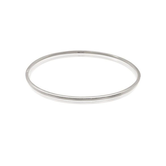 Pulsera Tubo Cuadrado Oro Blanco - Goldarmbänder