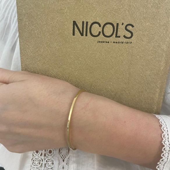 Pulsera Tubo Cuadrado Oro Rosa - Braccialetti d'oro