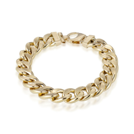 18K Gold Cuban Link Bracelet 12Mm - Jewels of Man 2