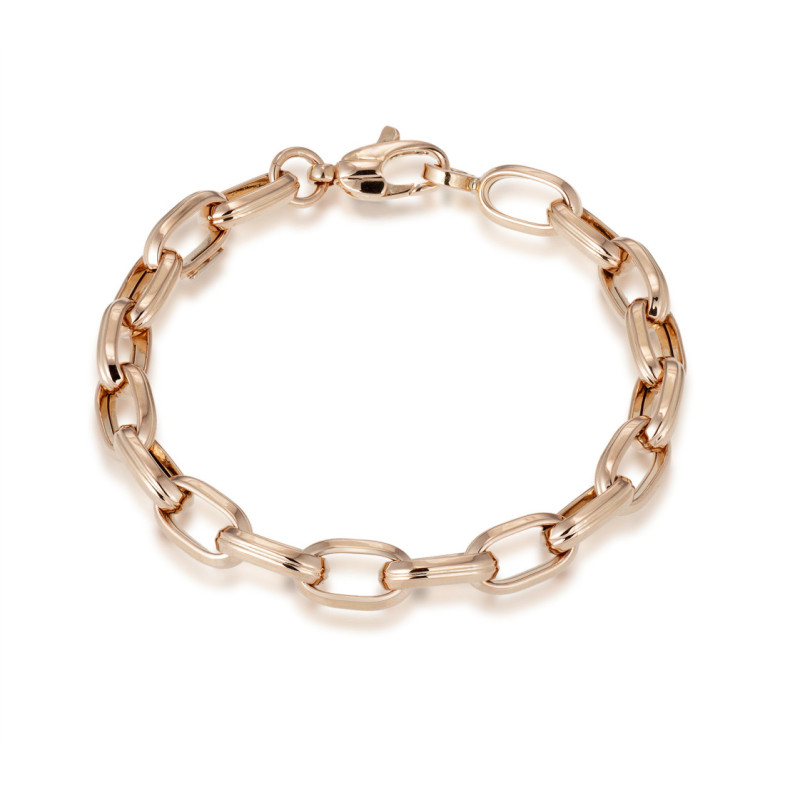 Pulsera Oro 18K Eslabon Gallon 13X7 17Cm - Bracelets dorés sans pierres