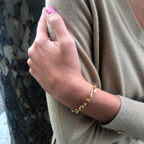 Pulsera Oro 18K Eslabon Daily 18Cm - PULSERAS