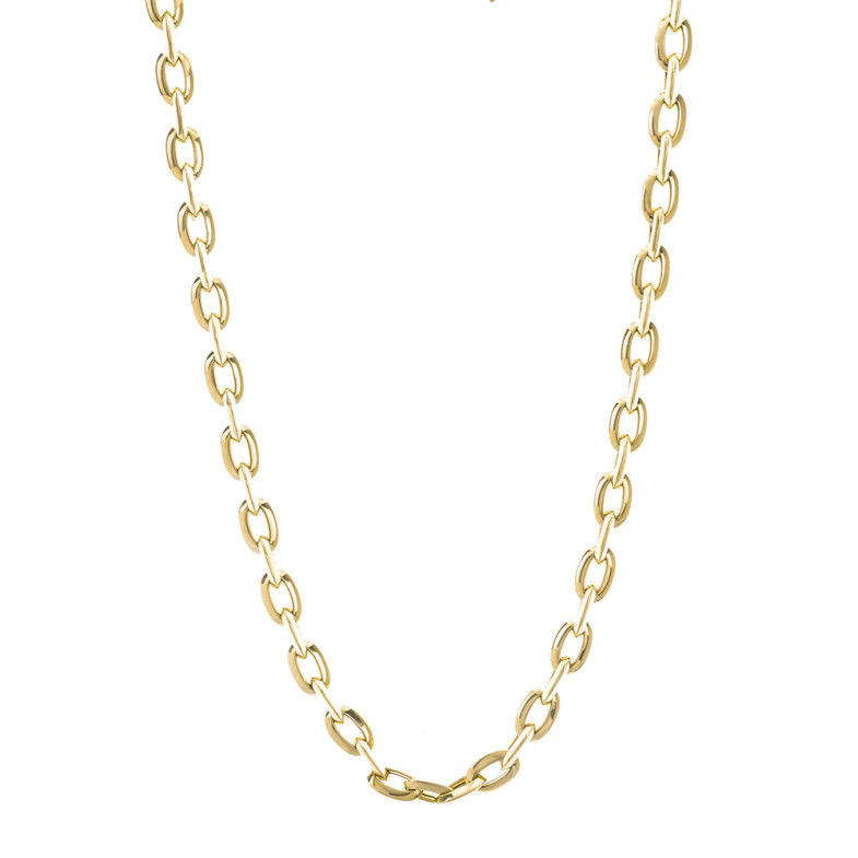 Cadena Oro 18K Eslabon Bisel 60Cm - COLGANTES