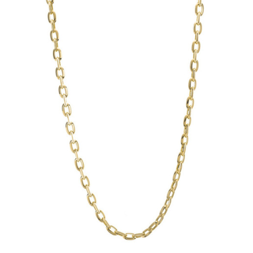 18K Gold Chain Bezel Link 60Cm - Gold Chains for Men