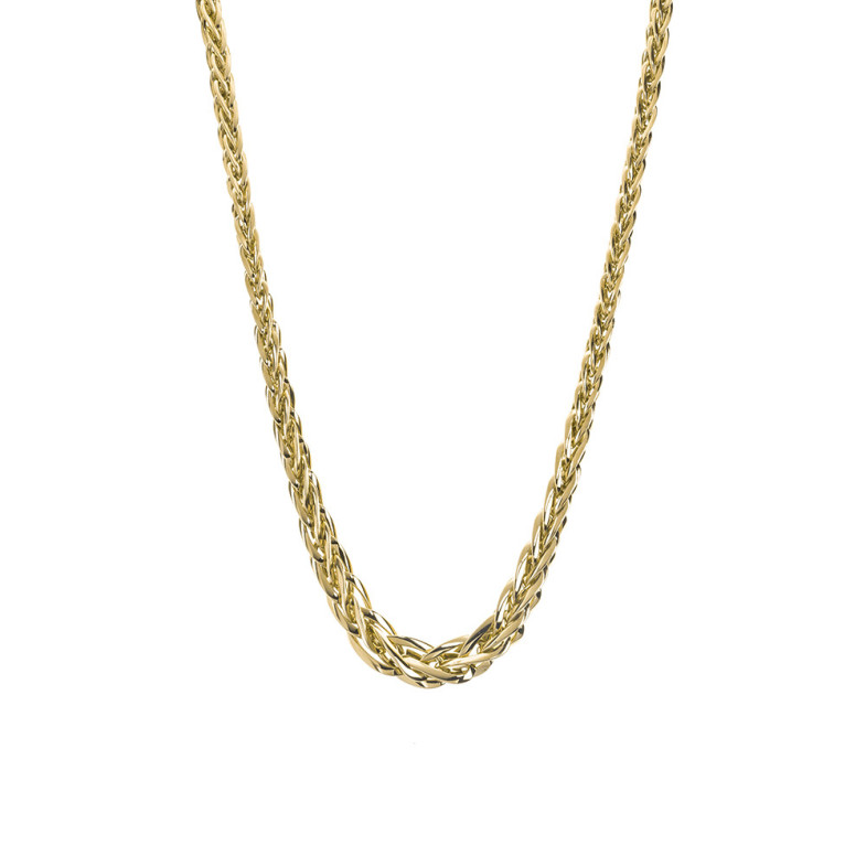 Catena d'oro 18K Eslabon Trenza 48C - Ciondoli