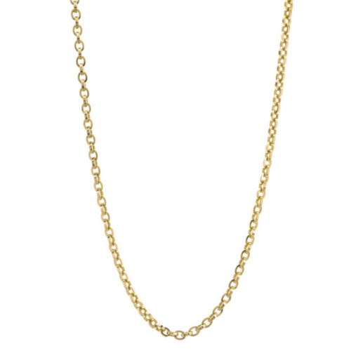 Cadena Oro 18K Eslabon Forsado Oval - Cadenas de Oro Hombre