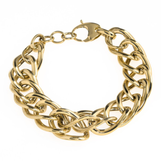Braccialetto in oro grande serpente piatto - BRACCIALI