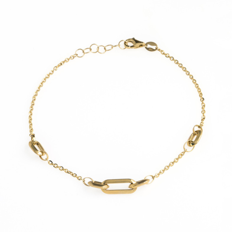 Pulsera Oro Rectángulos Amor Libre - ARMBäNDER