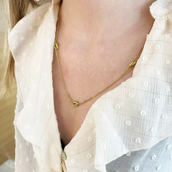 Collar Oro Doble  Amor Libre - COLLARES