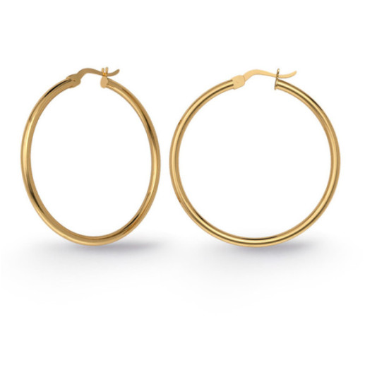 BASIC Creole Hoop Earrings GOLD - Hoops