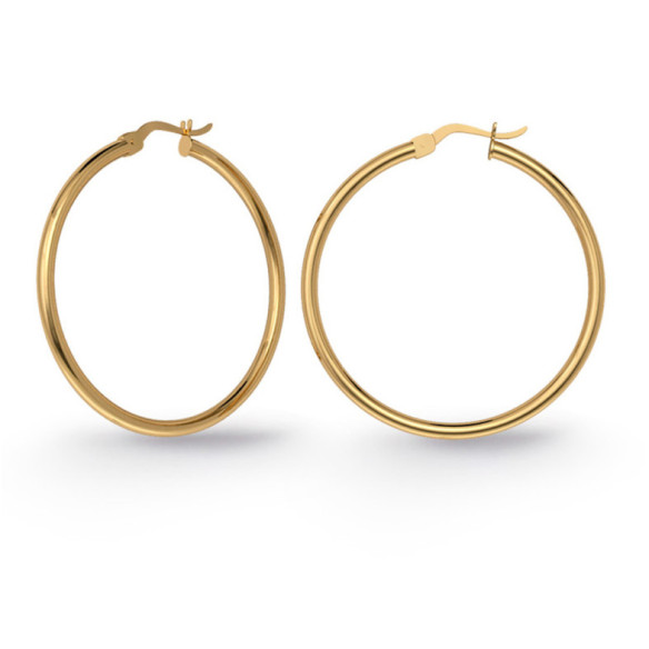 Ohrringe Aro Criolla Basic Gold 15mm Gelbgold - reifen