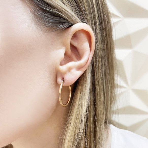 BASIC Creole Hoop Earrings GOLD - Hoops