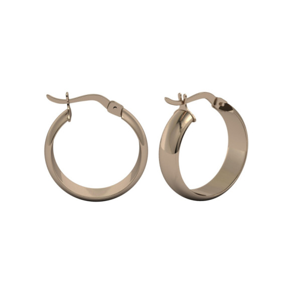 Pendientes Aro Criolla Basic Gold 15mm Oro Rosa - aros