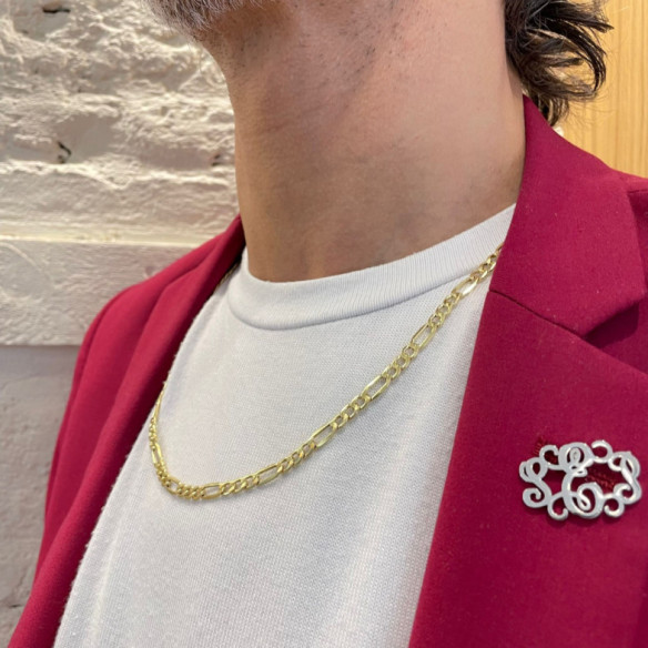 Men's Gold Chain GOLD 3-1 5mm 60cm - Gold Chains for Men