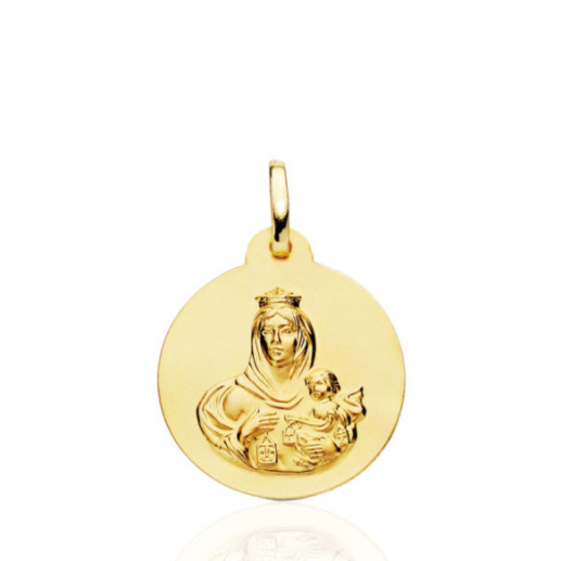 Medal 20Mm Virgen Del Carmen 18K - Virgin Medals
